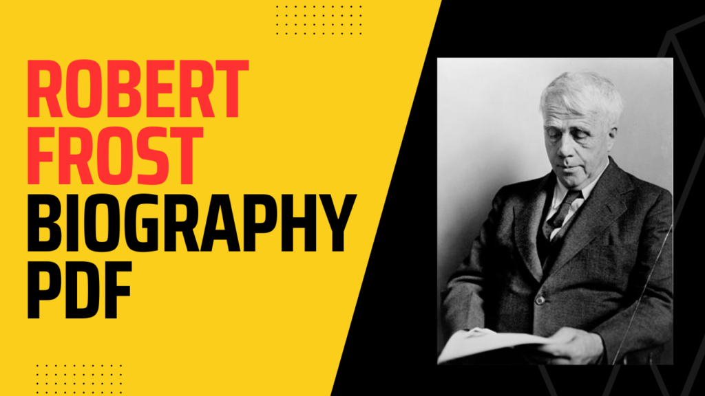 Robert Frost Biography PDF 